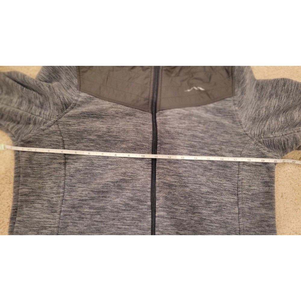 Rustic Ridge FLEECE Hooded Zip Up Jacket In Heather Grey-Women's Medium - Picture 7 of 11